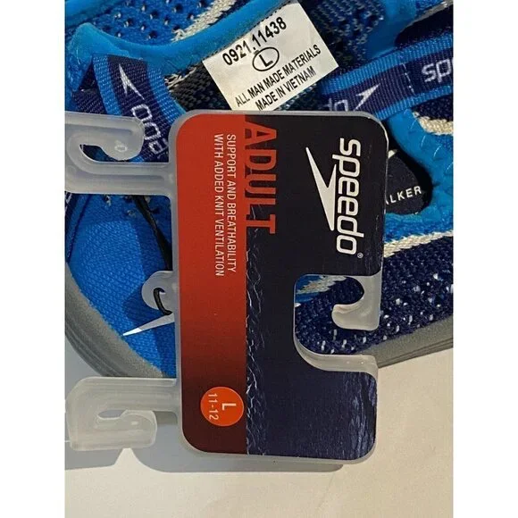 Speedo Adult Blue LARGE 11-12 Water Shoes Pool - Picture 6 of 6
